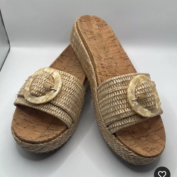 Anne Kline Shoes - Anne Klein Akviena Women's Woven Slide Sandals